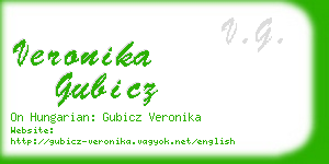 veronika gubicz business card